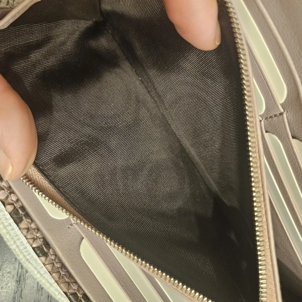 Gucci Python Continental Wallet w/ Crystal GG Logo | Box & Dustbag